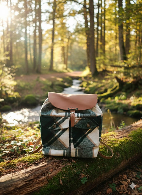 sac à cadeaux à carreaux